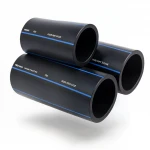 مواسير HDPE السعودي PE 80 ضغط 8 بار قطر خارجي 140 مم سمك 8.3 مم لون اسود