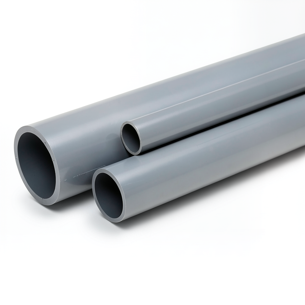 UPVC Pipes Outside Diameter 200 mm Thickness 4.9 mm Gray Color