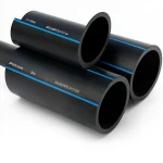 مواسير HDPE السعودي PE 80 ضغط 5 بار قطر خارجي 200 مم سمك 7.7 مم لون اسود