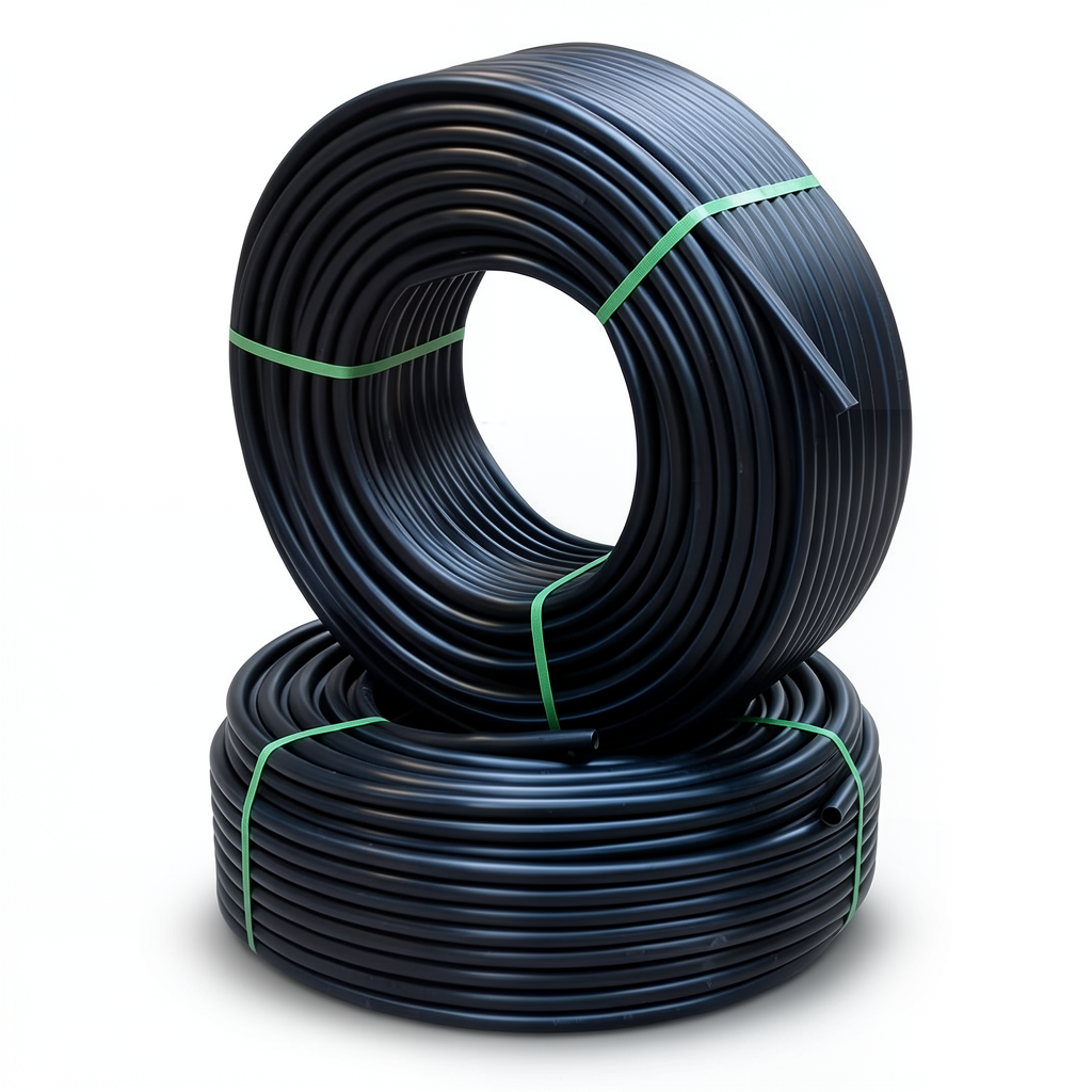 HDPE Pipes Pressure 12.2 kgf/cm² 1 ¼ Inch Diameter 4.6 mm Thickness Black