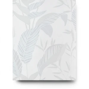 German Wall Covering Leaf-Patterned Design 10×0.53 m Light Grey