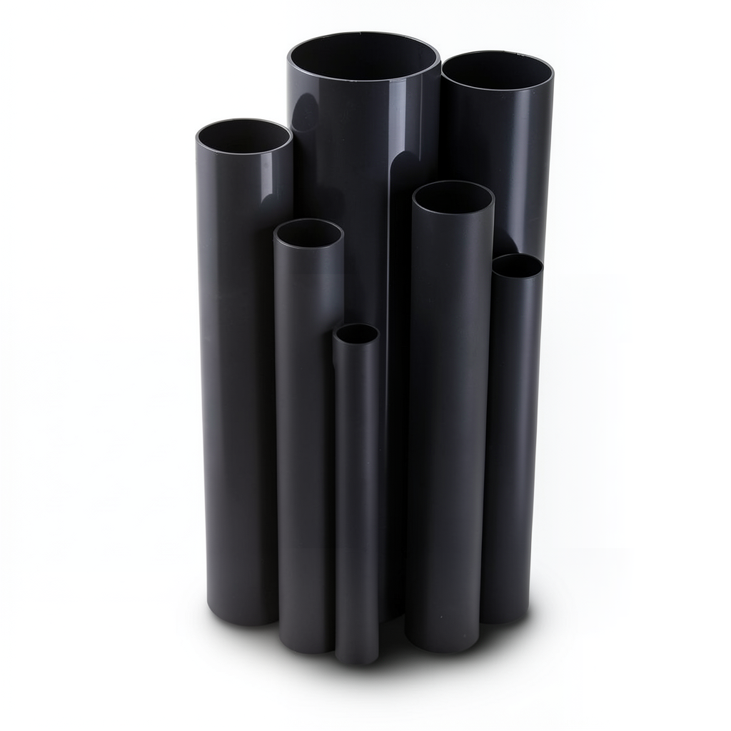 UPVC Pipes Nominal Pressure 16 Bar Outside Diameter 20 mm Thickness 1.5 mm Black