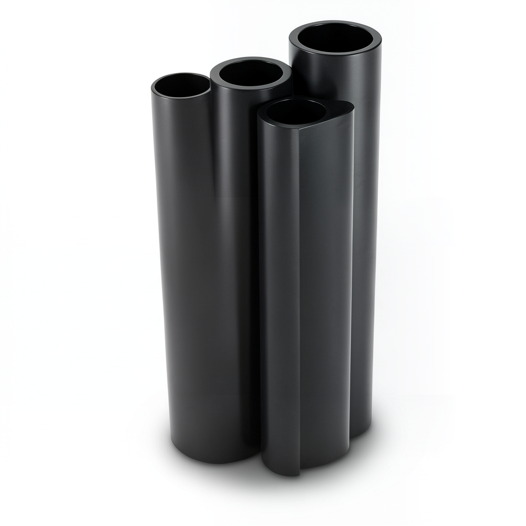أنابيب HDPE قطر خارجي 100 مم سمك 3.2 مم لون أسود