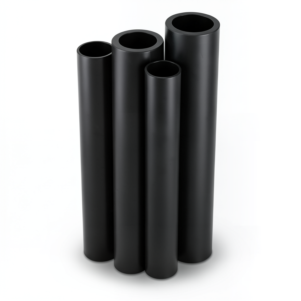Al-Rajhi HDPE Pipes Outside Diameter 110 mm Thickness 3.4 mm Black