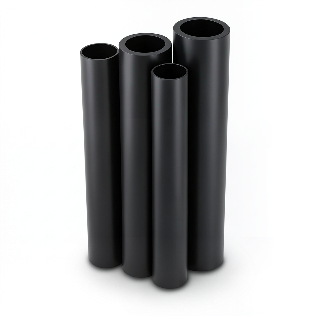 أنابيب HDPE الراجحي قطر خارجي 125 مم سمك 3.9 مم لون أسود