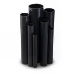 مواسير UPVC ضغط 6 بار قطر خارجي 50 مم سمك 1.8 مم لون أسود