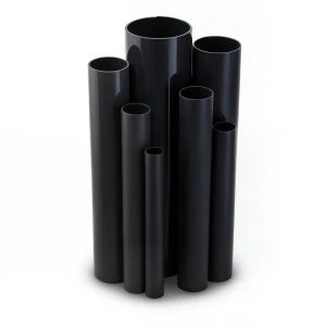 مواسير UPVC ضغط 6 بار قطر خارجي 50 مم سمك 1.8 مم لون أسود