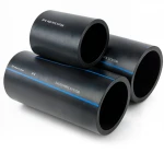 مواسير HDPE السعودي PE 80 ضغط 8 بار قطر خارجي 250 مم سمك 14.8 مم لون اسود