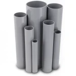 UPVC Pipes Pressure 6 Bar Outside Diameter 63 mm Thickness 1.9 mm Gray