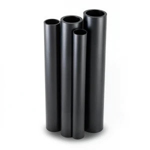 HDPE Pipes Outside Diameter 250 mm Thickness 7.7 mm Black