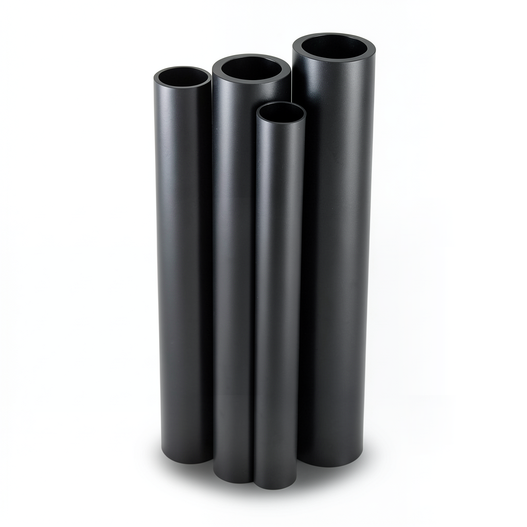 مواسير HDPE قطر خارجي 250 مم سمك 7.7 مم لون أسود