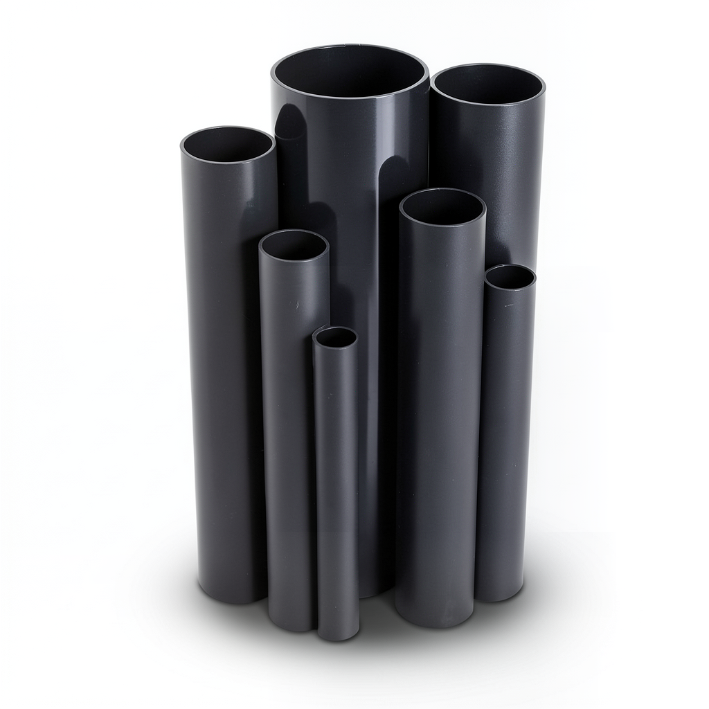 مواسير UPVC ضغط 16 بار قطر خارجي 25 مم سمك 1.9 مم لون أسود