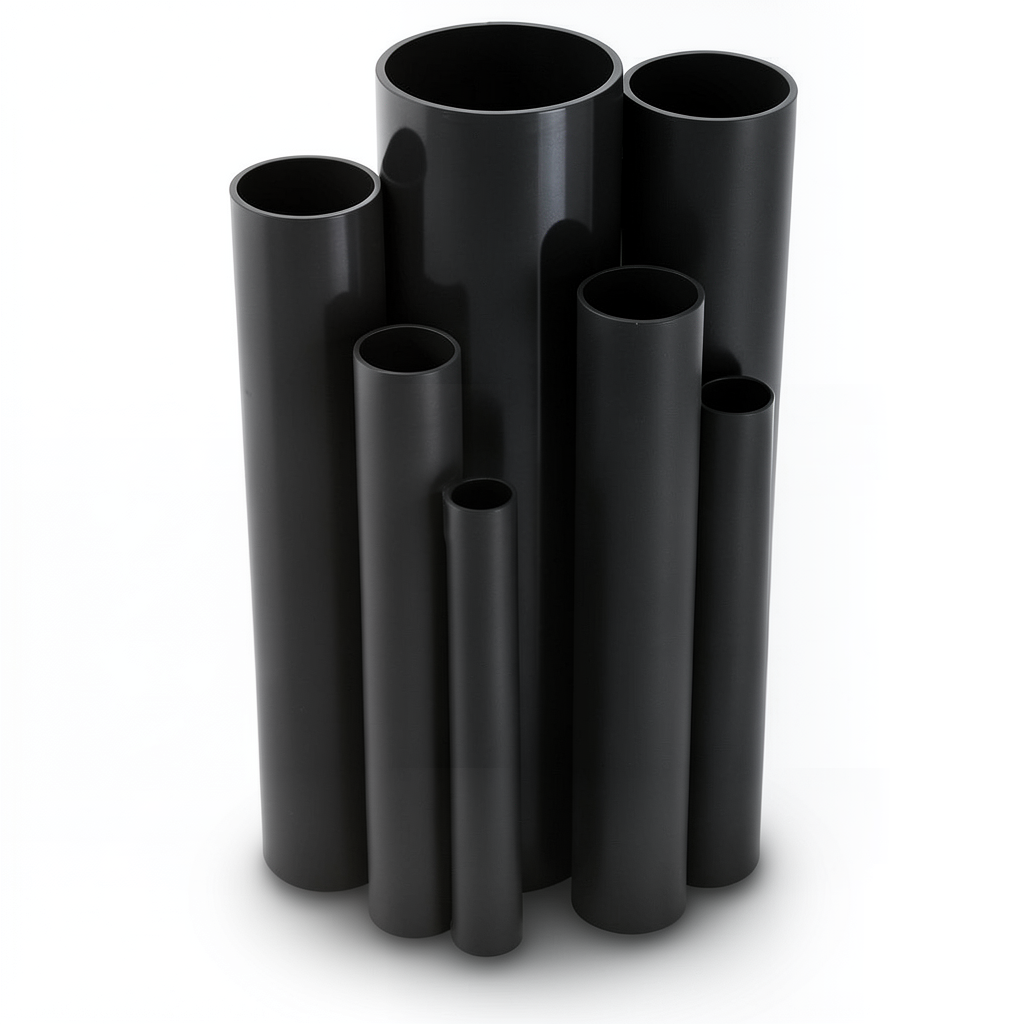 مواسير UPVC ضغط 16 بار قطر خارجي 40 مم سمك 3 مم لون أسود