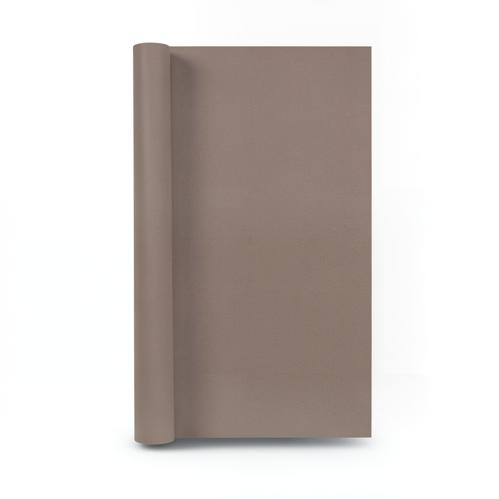 German Wall Covering 10×0.53 m, Plain Design, Brown Color