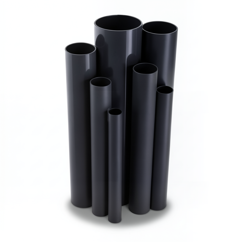 مواسير UPVC ضغط 10 بار قطر خارجي 25 مم سمك 1.5 مم لون أسود