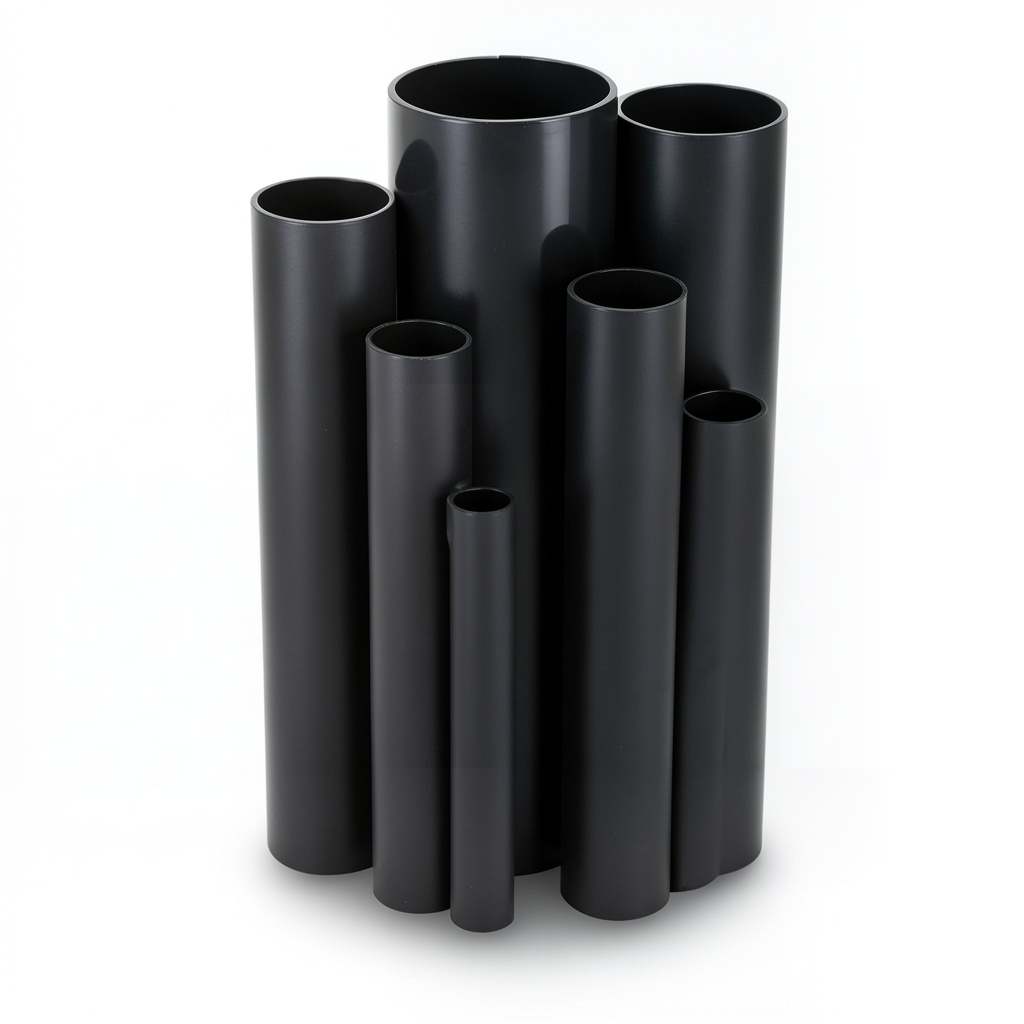 مواسير UPVC ضغط اسمي 10 بار قطر خارجي 32 مم سمك 1.8 مم لون أسود