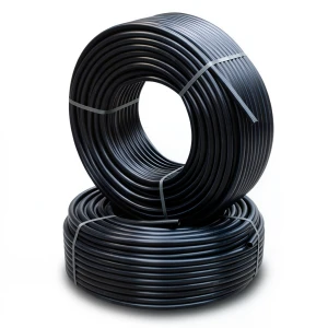 أنابيب HDPE ضغط 12.2 كجم قوة / سم² مقاس 2 إنش سمك 6.6 مم لون أسود