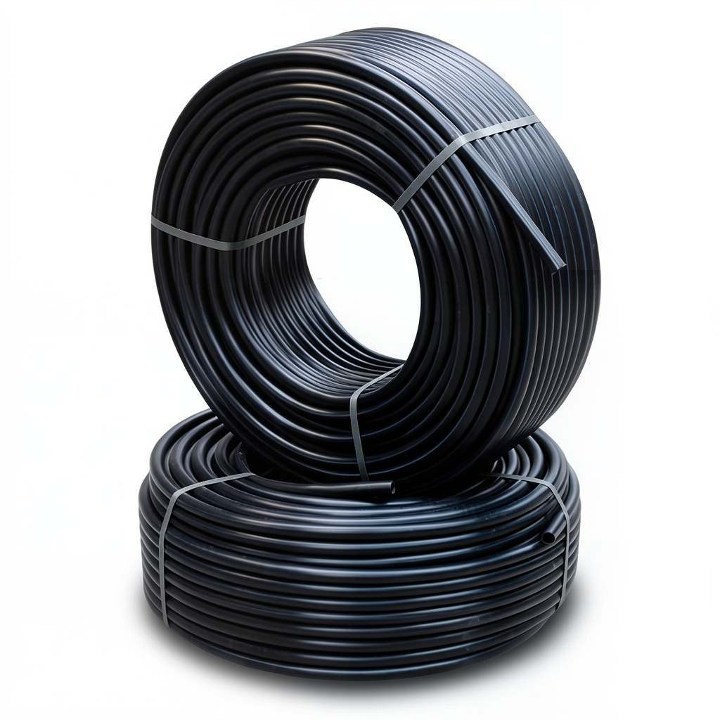 HDPE Pipes Pressure 12.2 kgf/cm² Size 2 inch Thickness 6.6 mm Black