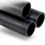 مواسير HDPE السعودي PE 80 ضغط 5 بار قطر خارجي 200 مم سمك 7.7 مم لون اسود