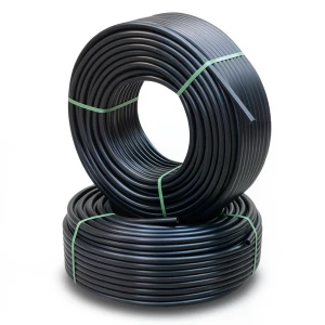 أنابيب HDPE ضغط 12.2 كجم قوة / سم² مقاس ½ 1 إنش سمك 5.3 مم أسود