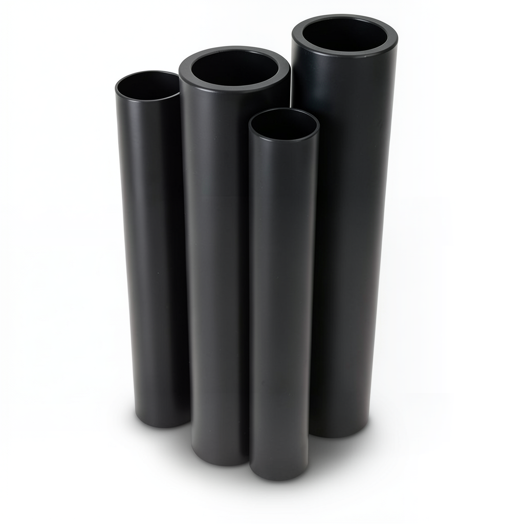 Al-Rajhi HDPE Pipes Outside Diameter 80 mm Thickness 3 mm Black