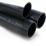 مواسير HDPE السعودي  PE 80 ضغط 5 بار قطر خارجي 225 مم سمك 8.6 مم لون اسود