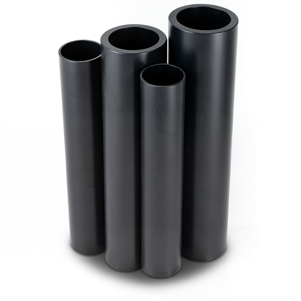 أنابيب HDPE قطر خارجي 100 مم سمك 3.2 مم لون أسود