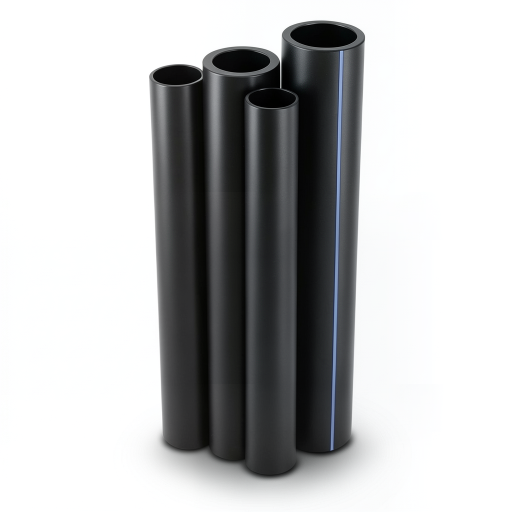 Al-Rajhi HDPE Pipes Outside Diameter 125 mm Thickness 3.9 mm Black