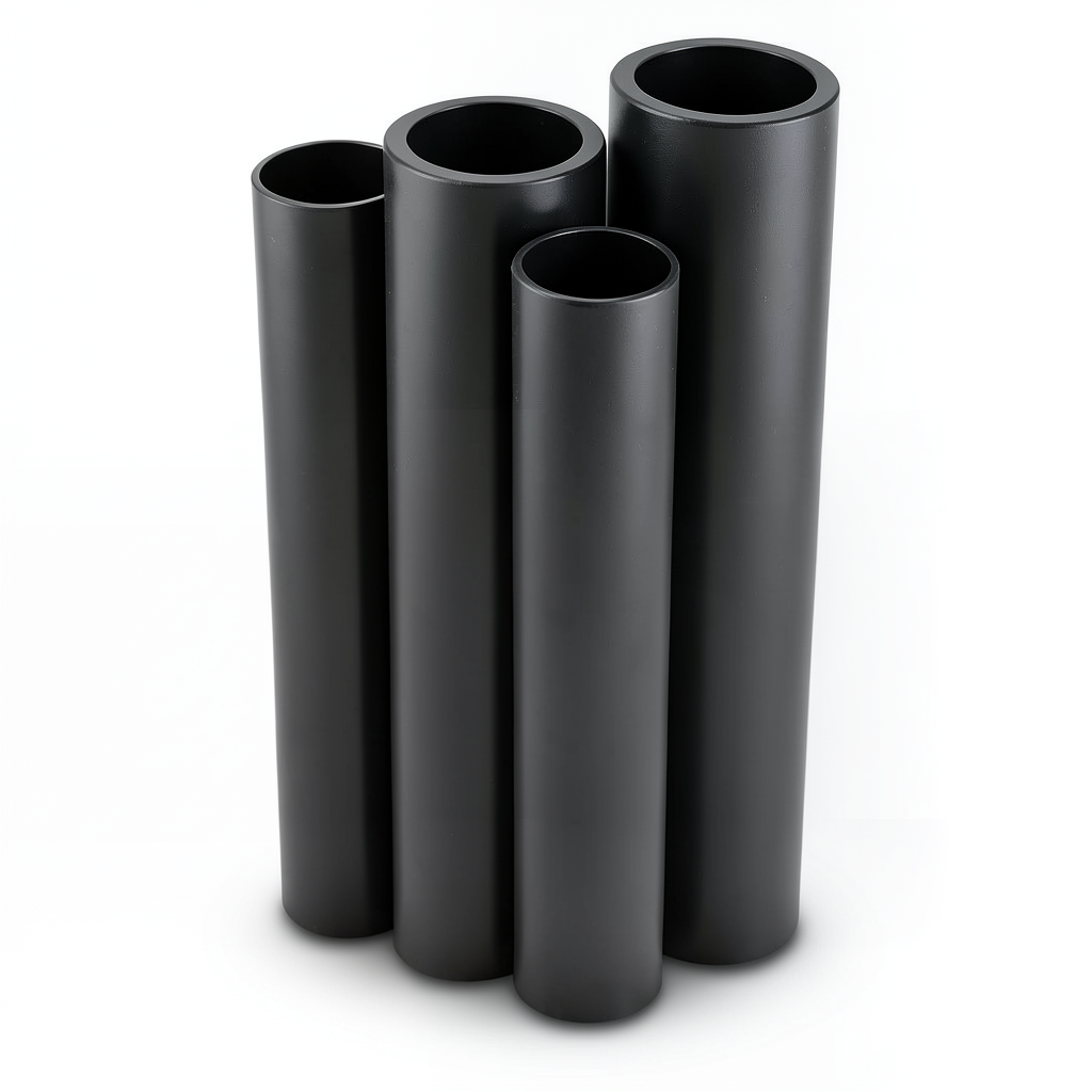 مواسير HDPE قطر خارجي 160 مم سمك 4.9 مم لون أسود