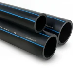 مواسير HDPE السعودي  PE 80 ضغط 12.5 بار قطر خارجي 225 مم سمك 20.5 مم لون اسود