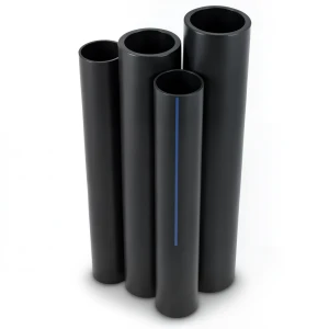 مواسير HDPE قطر خارجي 200 مم سمك 6.2 مم لون أسود
