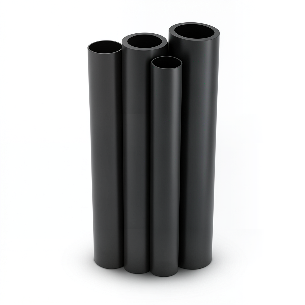 Al-Rajhi HDPE Pipes Outside Diameter 315 mm Thickness 9.7 mm Black