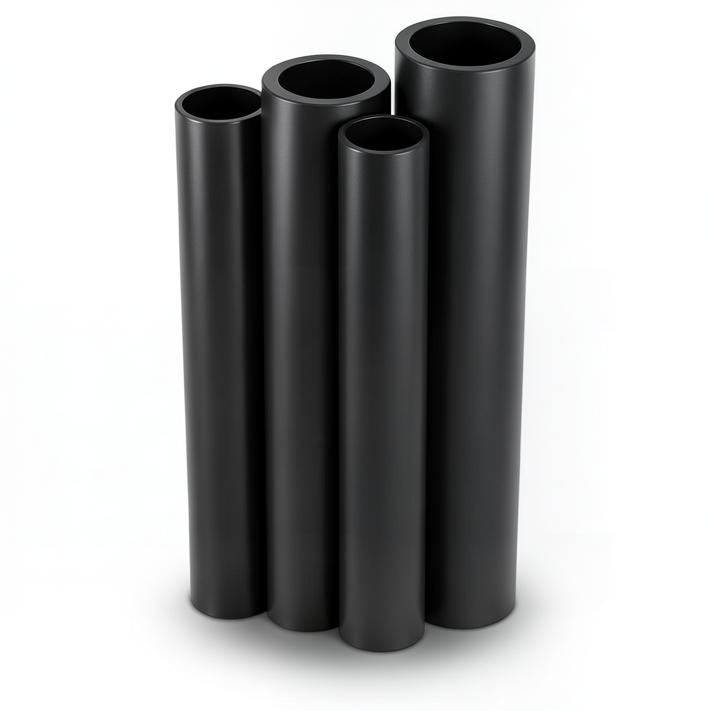 Al-Rajhi HDPE Pipes Outside Diameter 80 mm Thickness 3.1 mm Black