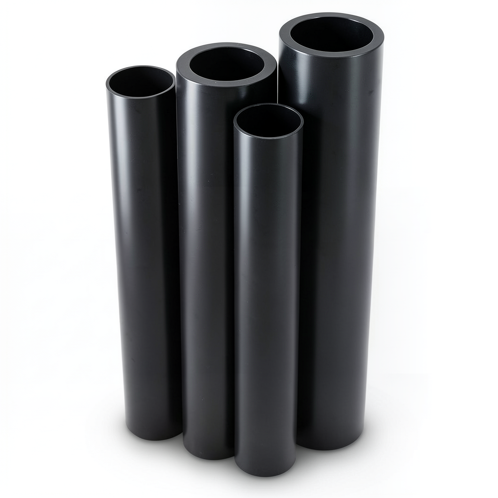 أنابيب HDPE قطر خارجي 100 مم سمك 3.2 مم لون أسود
