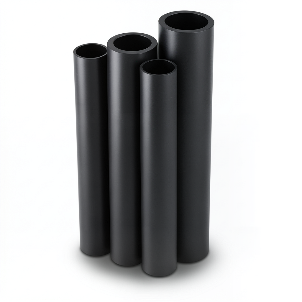 أنابيب HDPE الراجحي قطر خارجي 110 مم سمك 3.4 مم لون أسود