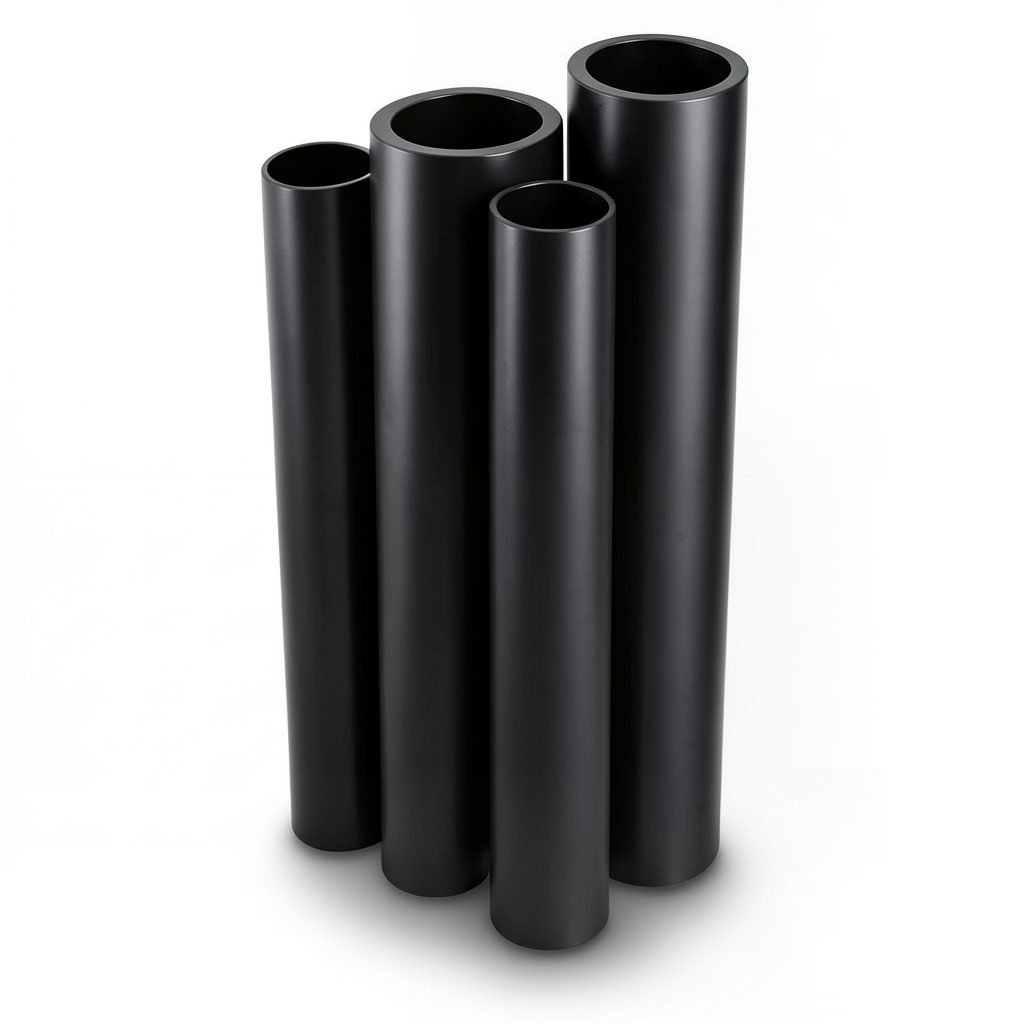 Al-Rajhi HDPE Pipes Outside Diameter 125 mm Thickness 3.9 mm Black