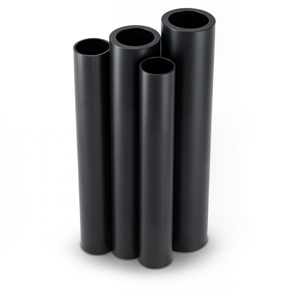 HDPE Pipes Outside Diameter 160 mm Thickness 4.9 mm Black