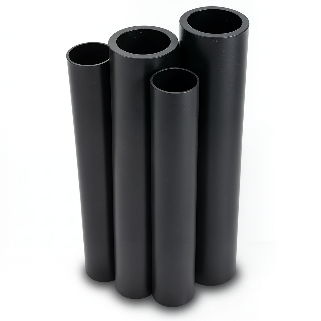 مواسير HDPE قطر خارجي 250 مم سمك 7.7 مم لون أسود