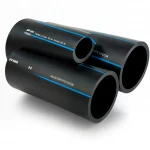 مواسير HDPE السعودي PE 80 ضغط 12.5 بار قطر خارجي 200 مم سمك 18.2 مم لون اسود