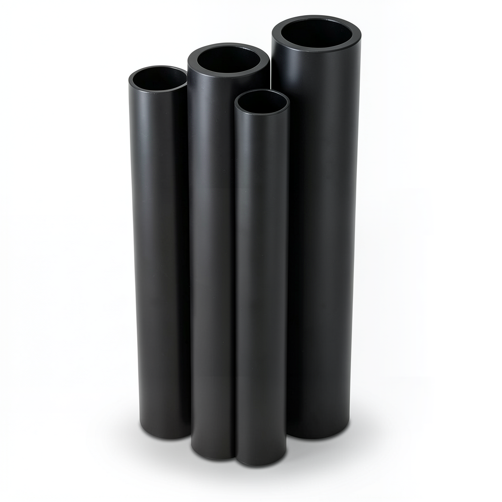 أنابيب HDPE الراجحي قطر خارجي 125 مم سمك 4.9 مم لون أسود