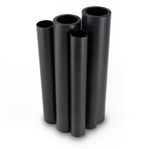 مواسير HDPE قطر خارجي 250 مم سمك 9.6 مم لون أسود