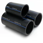 أنابيب HDPE السعودي PE 80 ضغط 5 بار قطر خارجي 400 مم سمك 15.3 مم لون اسود