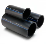 أنابيب HDPE السعودي  PE 80 ضغط 8 بار قطر خارجي 400 مم سمك 23.7 مم لون اسود