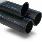 مواسير HDPE السعودي PE 80 ضغط 8 بار قطر خارجي 315 مم سمك 18.7 مم لون اسود