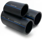 أنابيب HDPE السعودي PE 80 ضغط 8 بار قطر خارجي 355 مم سمك 21.1 مم لون اسود