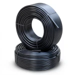 أنابيب HDPE PE 80 ضغط 4 بار قطر 50 مم سمك 1.8 مم أسود