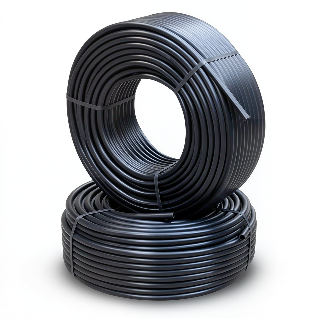 أنابيب HDPE PE 80 ضغط 4 بار قطر 50 مم سمك 1.8 مم أسود