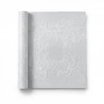 Italian wallpaper, pale gray color, patterned design, size 10 m x 0.70 m, model 13069