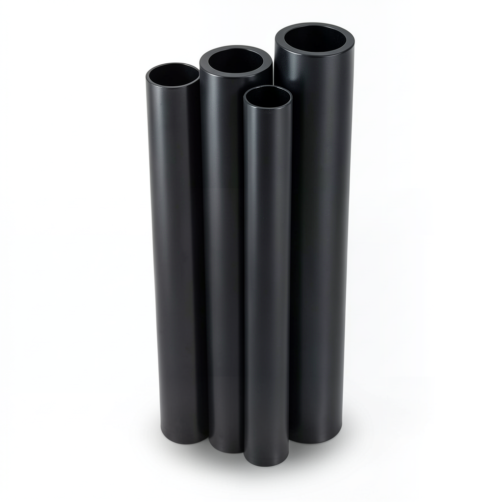 أنابيب HDPE قطر خارجي 100 مم سمك 3.9 مم لون أسود