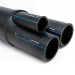 مواسير HDPE السعودي PE 80 ضغط 8 بار قطر خارجي 630 مم سمك 37.4 مم لون اسود
